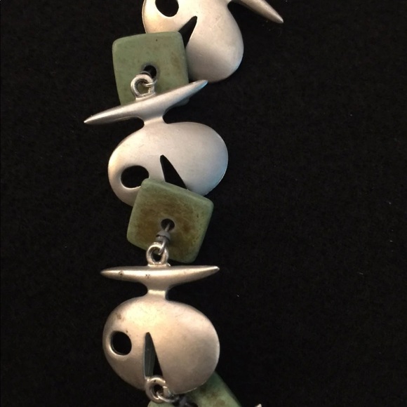 BICHE DE BERE PARIS Vintage Art Collar Statement Necklace 18” - Picture 7 of 10